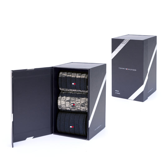 Tommy Hilfiger 3 Pack Sock Giftbox - Navy Combo
