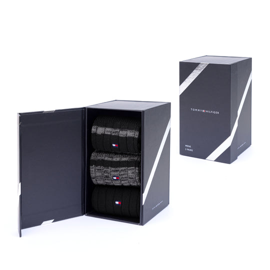 Tommy Hilfiger 3 Pack Sock Giftbox - Black Combo