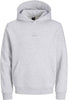 Jack & Jones Flare Embossed Sweat Hood - White Melange