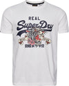 Superdry Vintage VL Narrative Tee - Ecru