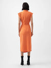 French Connection Zion Textured Jersey Dress - Coral Rose