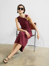French Connection Sia Jersey Midi Dress - Summer Burgundy