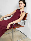 French Connection Sia Jersey Midi Dress - Summer Burgundy