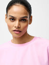 French Connection Capriana Crepe Crew Top - Bubblegum Pink
