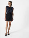 French Connection Sera Satin Blouse - Navy