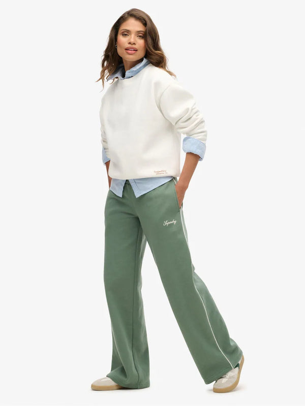 Superdry Laurel Country Club Straight Joggers - Khaki