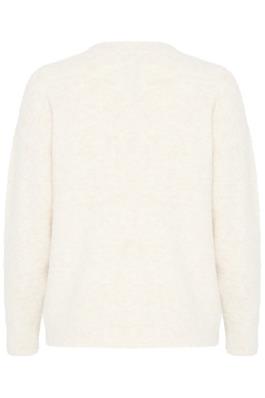 B.young Omea Argyle Jumper - Marshmallow Mix