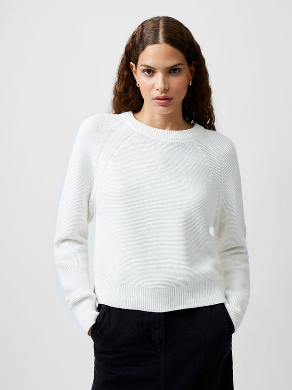 French Connection Lilly Mozart Crew Jumper - White