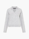 French Connection - Morena Collar Jumper - Dove Grey Melange