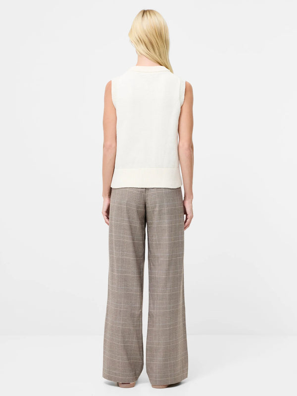 French Connection Glinda Cable Knit Vest - Porcelain Cream