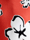 French Connection Paislee Floral Jacquard Jumper - Flame Orange