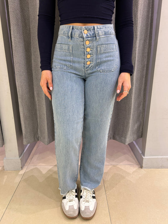 Salsa True Cropped Straight Jean - 21009574