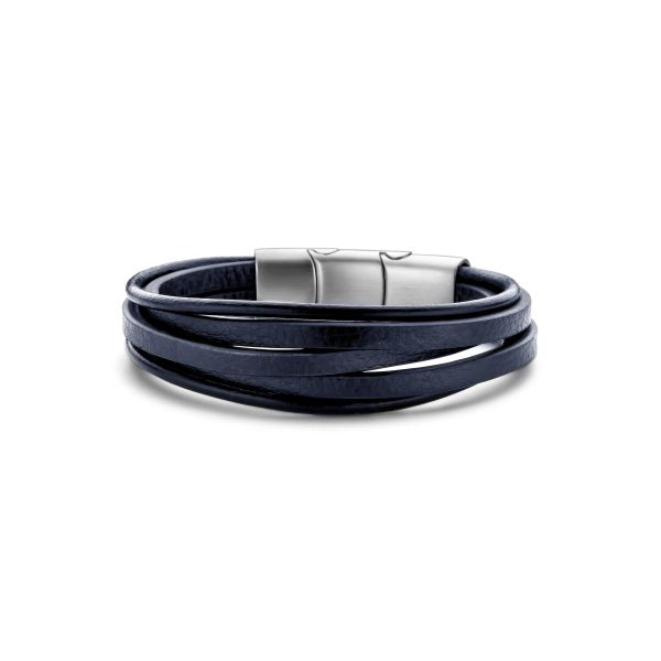 Frank 1967 Multi-Strand Leather Bracelet - Blue