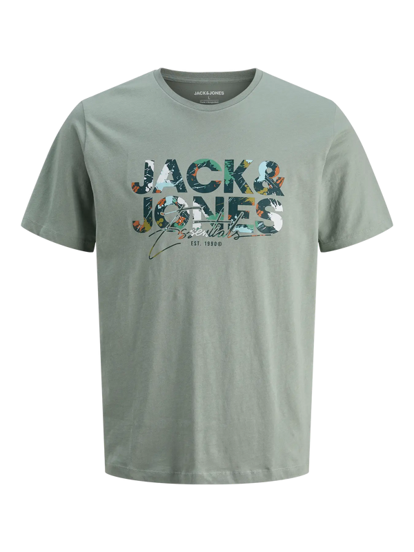 Jack & Jones Geplas Tee - Iceberg Green