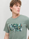 Jack & Jones Geplas Tee - Iceberg Green