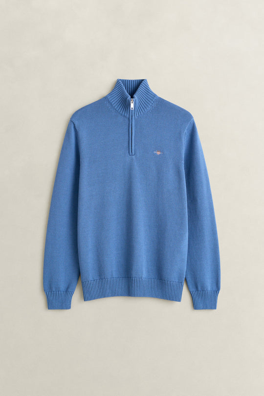 Gant Half Zip Sweater - Blue Horizon