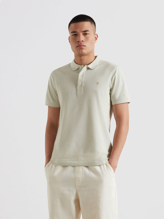 Farah Blanes Short Sleeve Polo - Soft Green