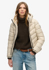 Superdry Hooded Fuji Padded Jacket - Pelican Beige
