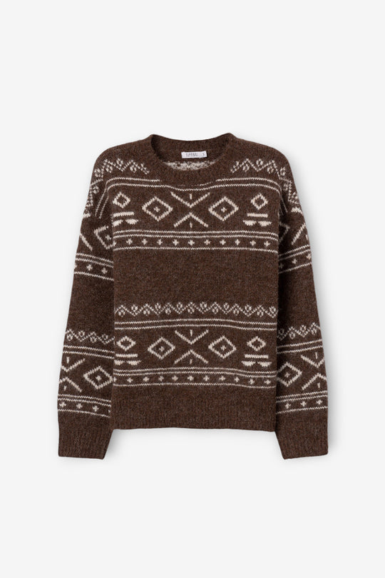 Tiffosi Nordic Knit Jumper - Beige