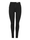 Noisy May Callie High Waist Skinny - Black