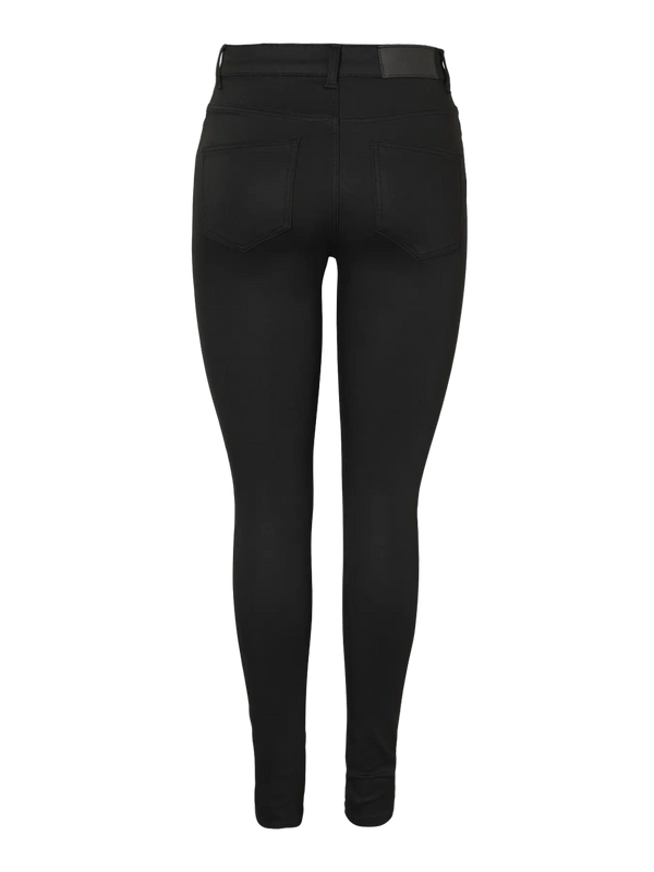Noisy May Callie High Waist Skinny - Black