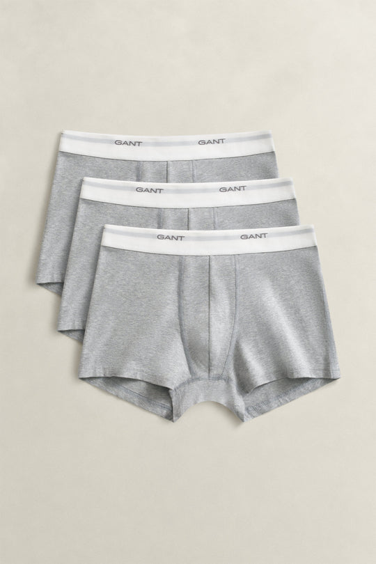Gant Core Trunk 3-Pack - Light Grey Melange