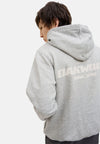 Jack & Jones Interlude Tonal Back Print Sweat Hood - Light Grey