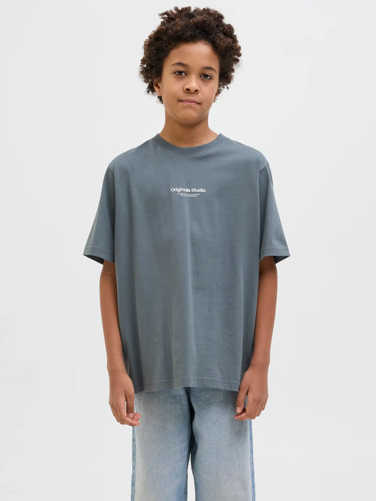 Jack & Jones Boys Vesterbro Tee Stormy Weather