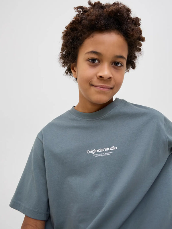 Jack & Jones Boys Vesterbro Tee Stormy Weather