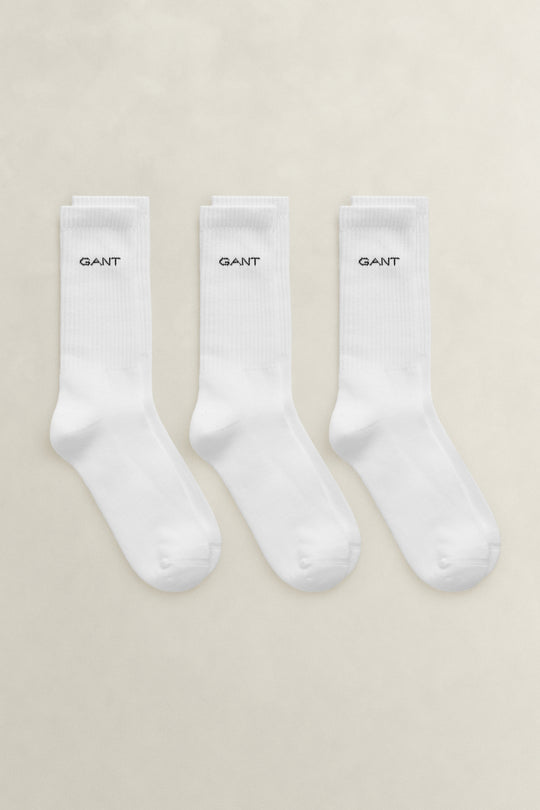 Gant Sport Socks 3-Pack - White