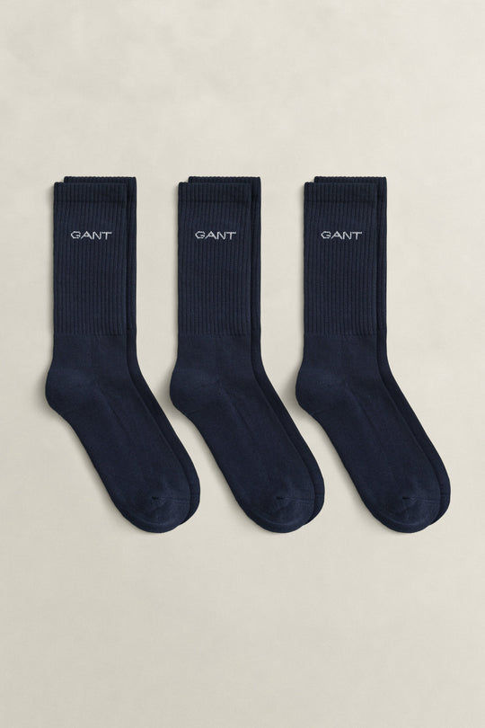 Gant Sport Socks 3-Pack - Marine