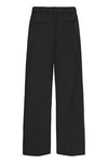 B.young Danta Wide Leg Cropped Heavy Woven Pants - Black