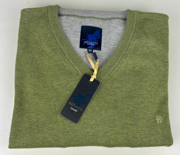 Benetti V-Neck Knit - Sage