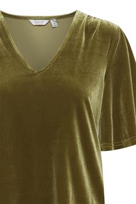 B.young Perlina V-Neck Top - Fir Green