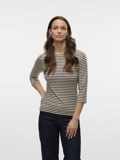 Vero Moda Aware Fiona 3/4 Boatneck - Birch