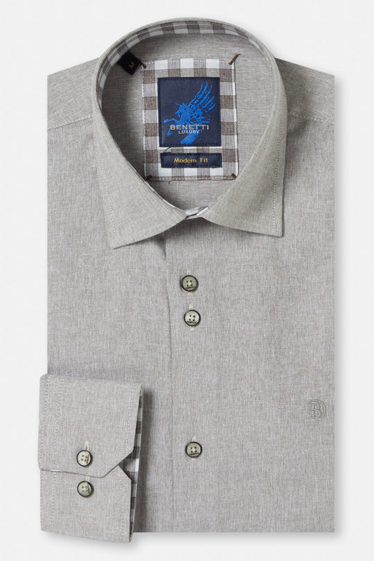Benetti Adam Modern Fit Shirt - Chocolate