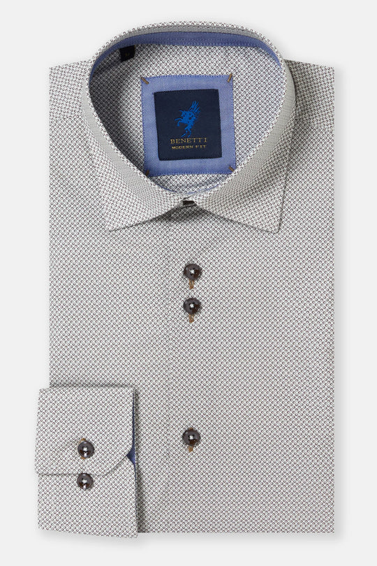 Benetti Alex Long Sleeve Shirt - Coffee