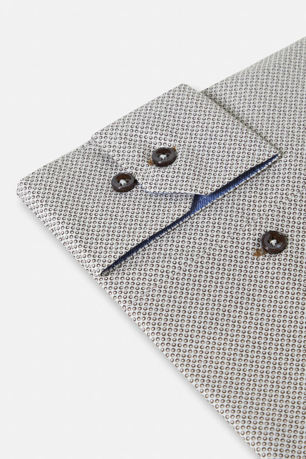 Benetti Alex Long Sleeve Shirt - Coffee