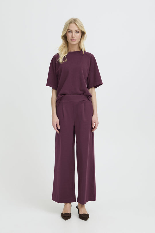 B.Young Rizetta Wide Cropped Pants - Fig