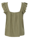 Pieces Pia Short Sleeve Top - Deep Lichen Green