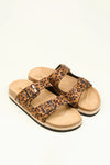Brakeburn Leopard Flatforms Sandals