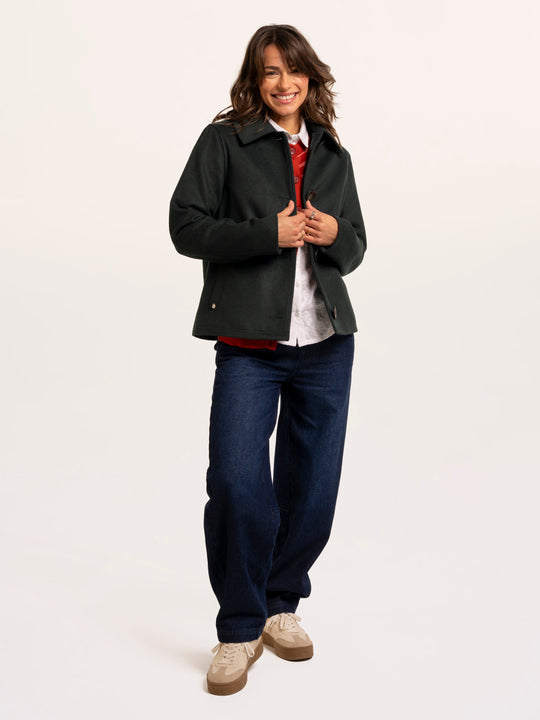 Brakeburn Hazel Collared Jacket - Teal