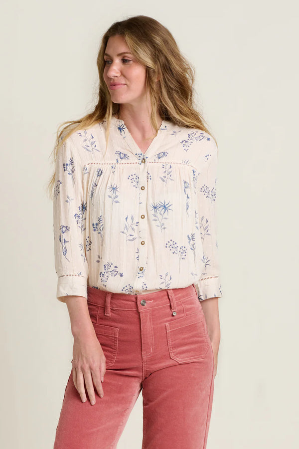 Brakeburn Bella Crew Blouse - Cream