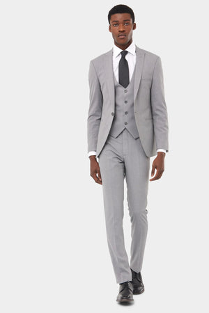 Benetti Travis Antoine 3 Piece Suit - Silver
