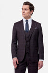 Benetti Elijah 3 Piece Suit - Wine
