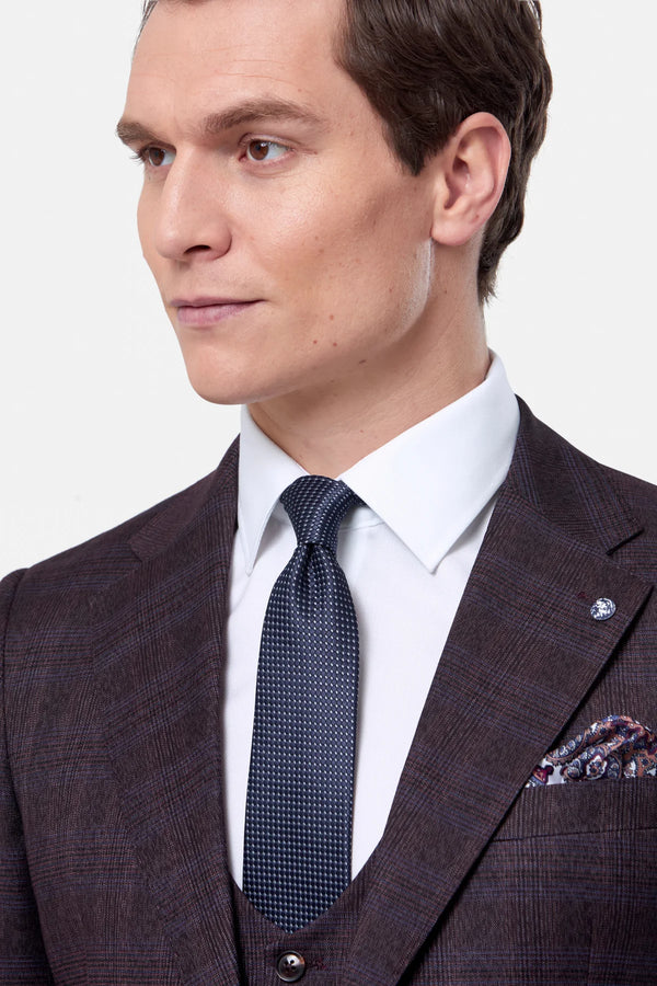 Benetti Elijah 3 Piece Suit - Wine