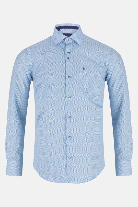 Benetti Berlin Long Sleeve Shirt - Sky [Size L]