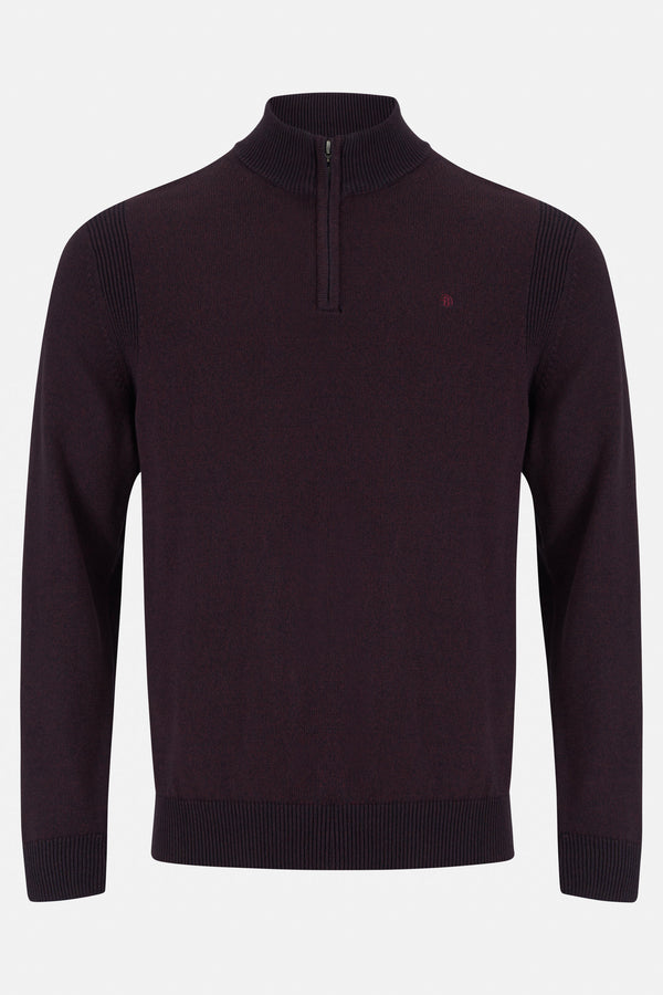 Benetti 1/4 Zip Brosna - Bordo