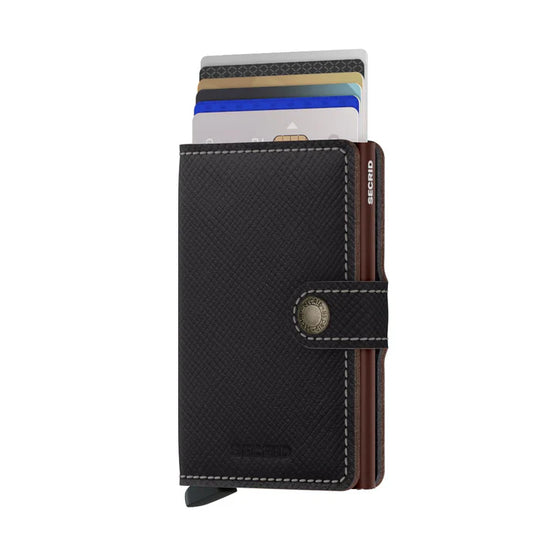 Secrid Miniwallet MSa Saffiano Brown