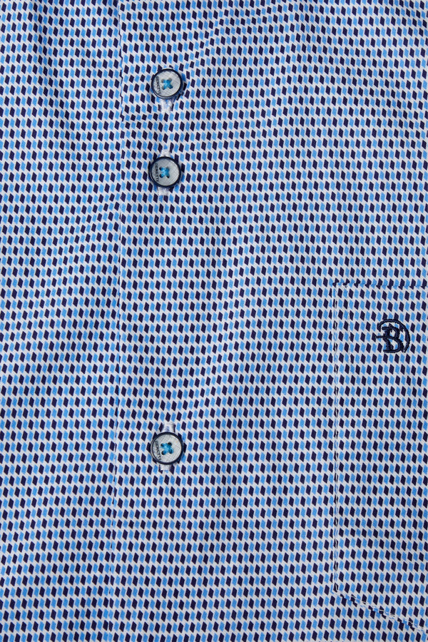 Benetti Bergamo Long Sleeve Shirt - Sky